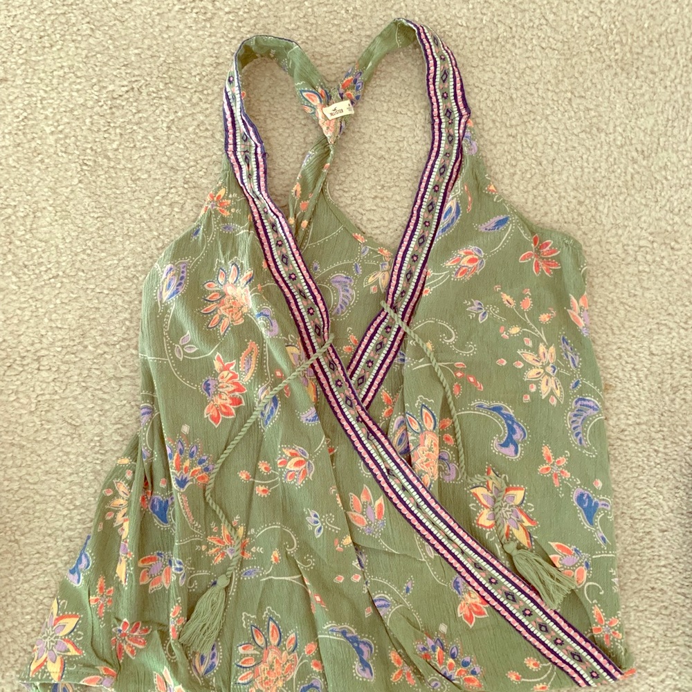 Wrap top with tassels